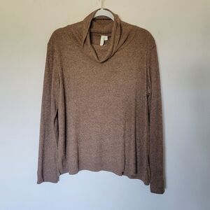 Shannon Passero Ribbed Jersey Knit Cowlneck Turtleneck